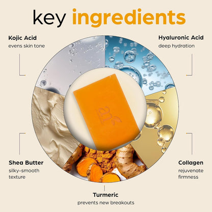 2 Pack Kojic Acid Soap Bars