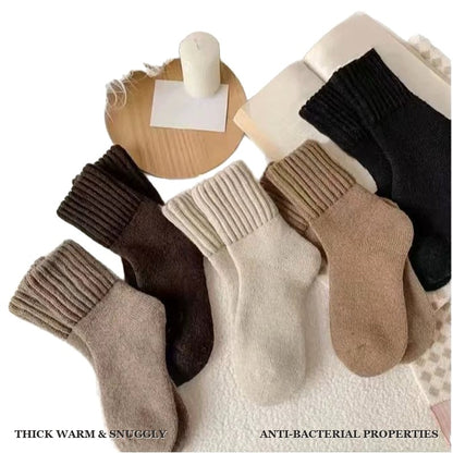 Premium Fuzzy Crew Socks (5 Pairs) + 1 FREE Bonus Pair