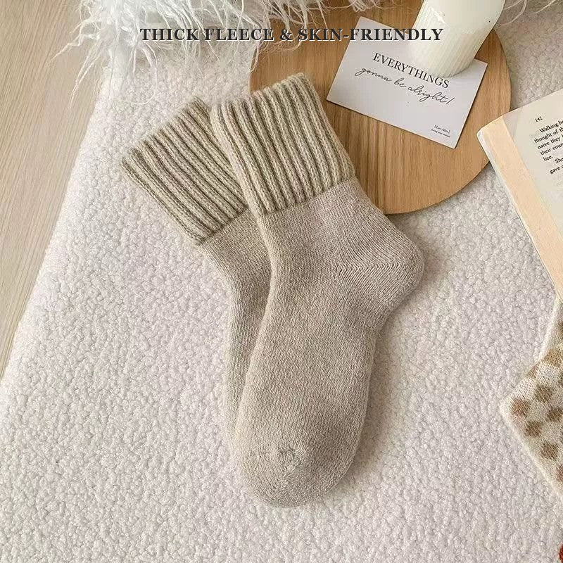 Premium Fuzzy Crew Socks (5 Pairs) + 1 FREE Bonus Pair