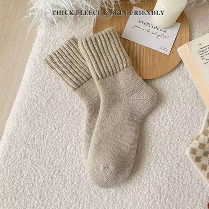 Premium Fuzzy Crew Socks (5 Pairs) + 1 FREE Bonus Pair