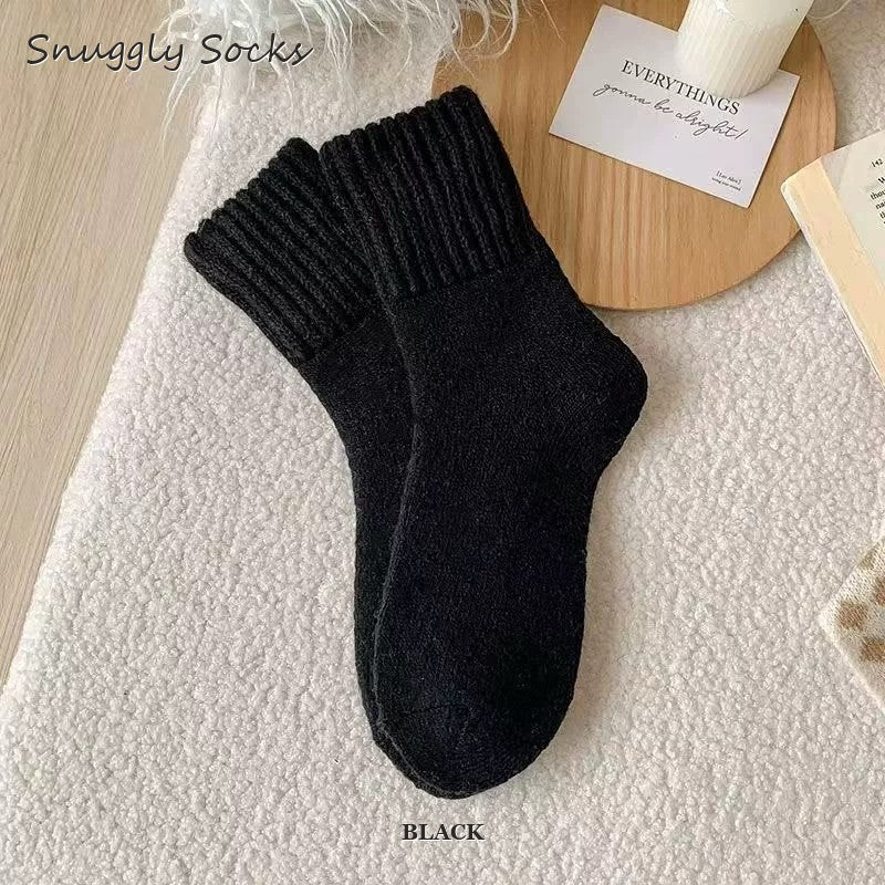 Premium Fuzzy Crew Socks (5 Pairs) + 1 FREE Bonus Pair
