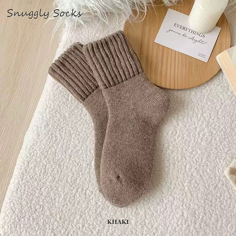 Premium Fuzzy Crew Socks (5 Pairs) + 1 FREE Bonus Pair