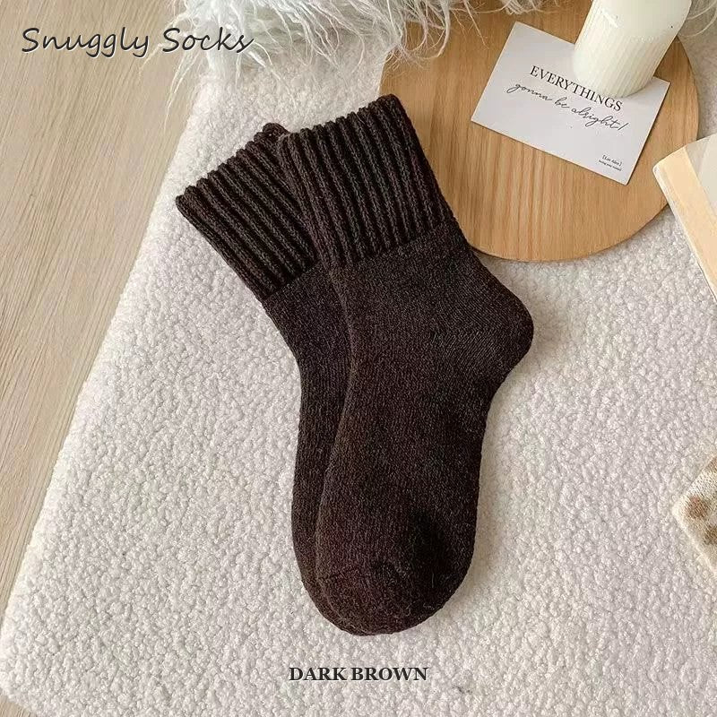 Premium Fuzzy Crew Socks (5 Pairs) + 1 FREE Bonus Pair
